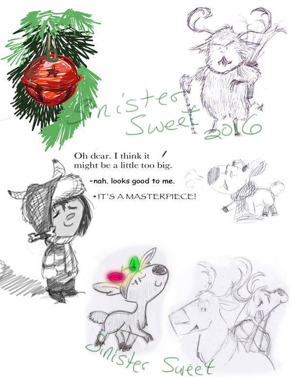 600x776 Christmas Sketches By Sinister Sweet - Christmas Sketches