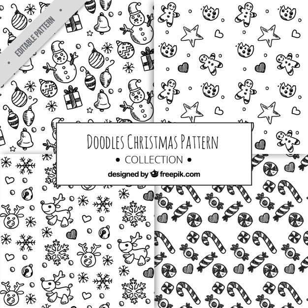626x626 Patterns Of Christmas Sketches Stock Images - Christmas Sketches