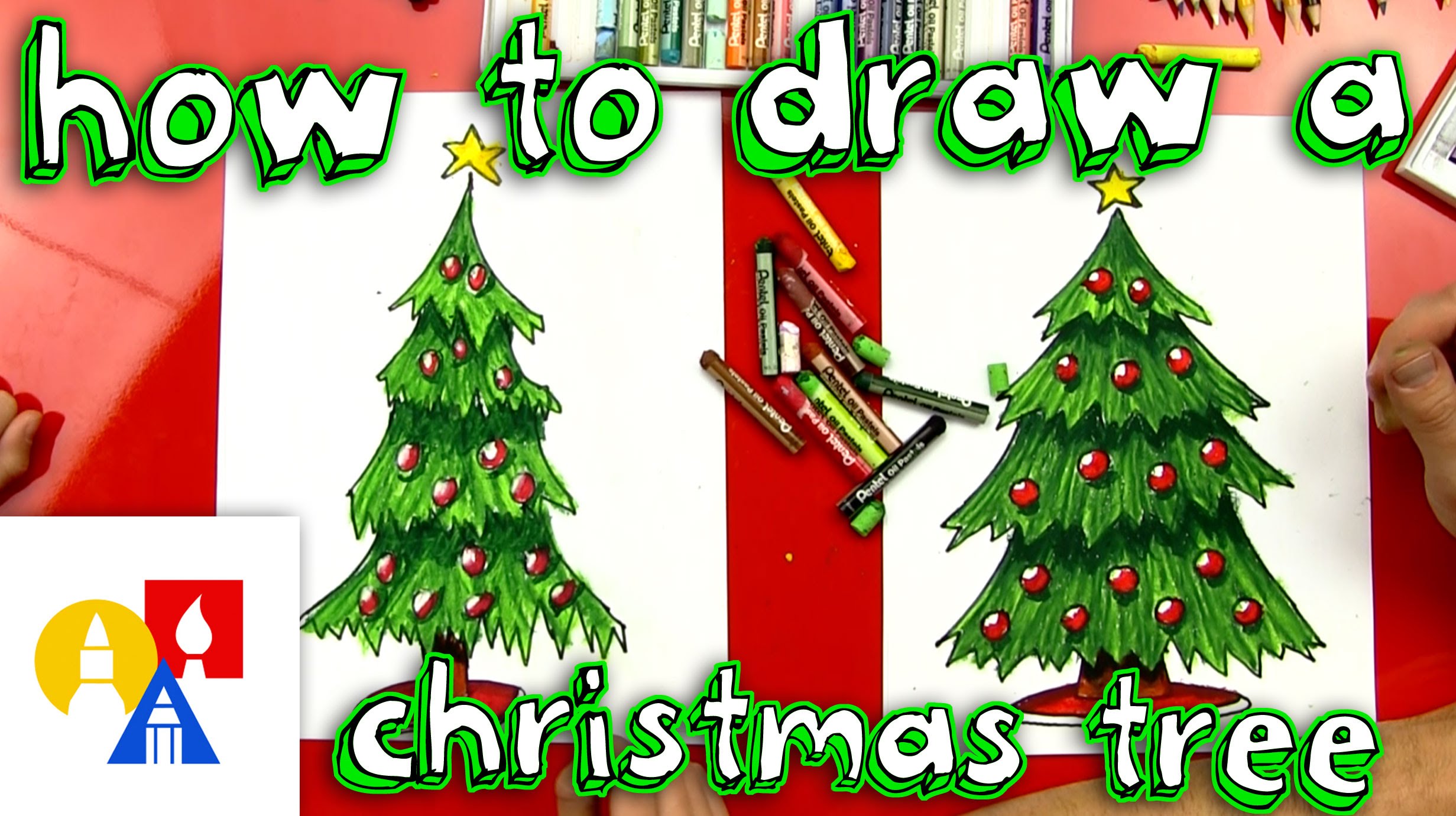 2463x1381 How To Draw A Christmas Tree - Christmas Sketches For Children