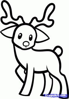 236x335 Raindeer Drawing How To Draw A Reindeer For Kids, Step By Step - Christmas Sketches For Children