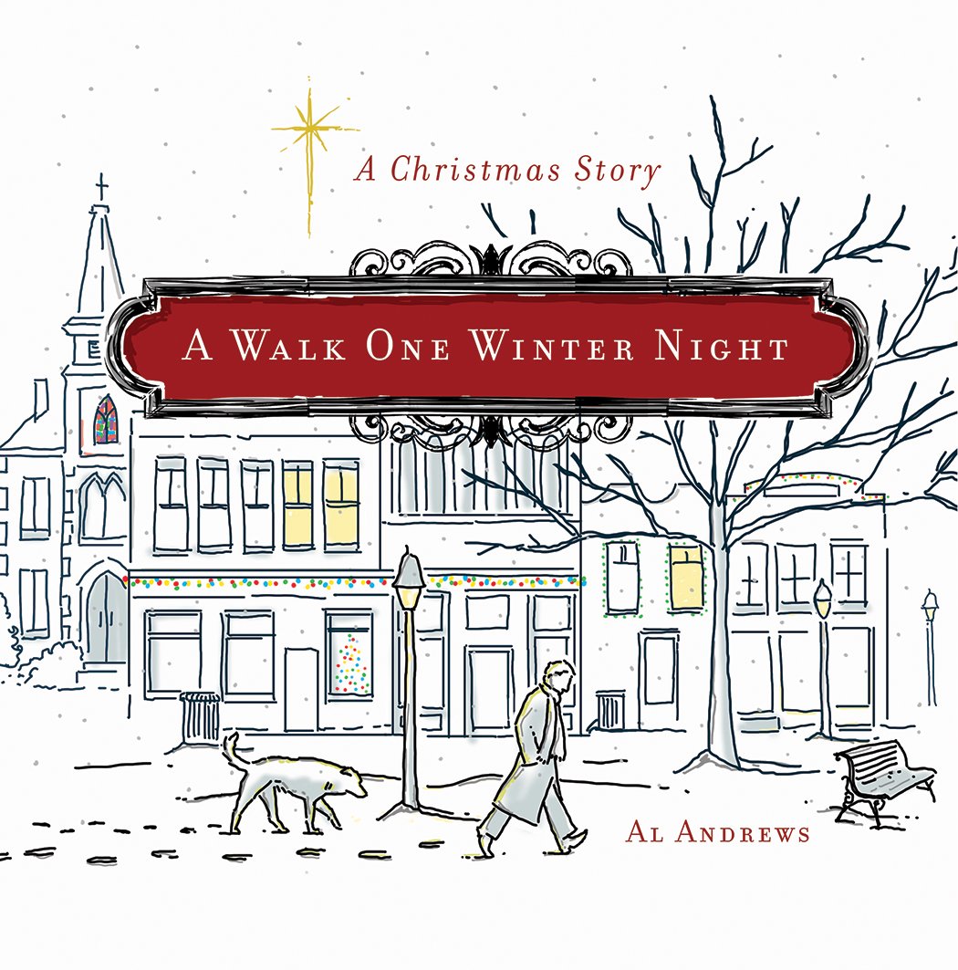 1050x1063 A Walk One Winter Night A Christmas Story Al Andrews - Christmas Story Sketch