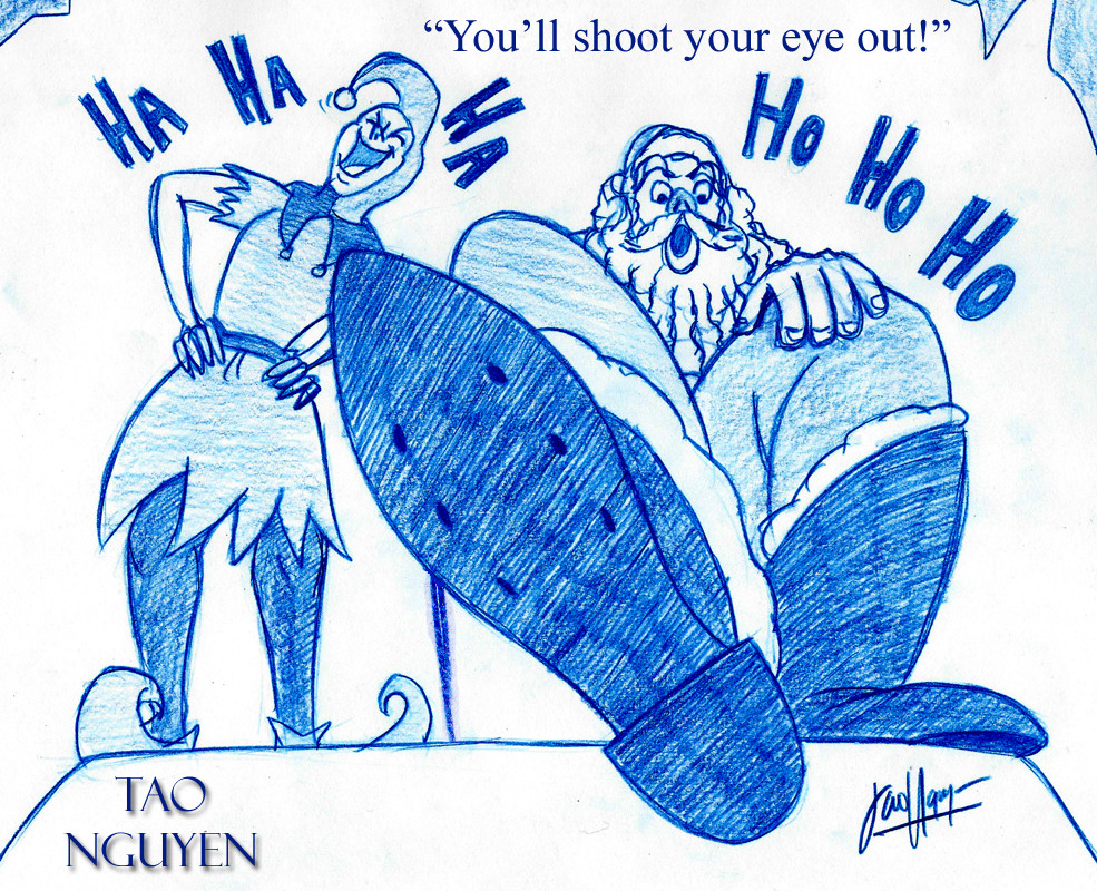 985x800 Artstation - Christmas Story Sketch