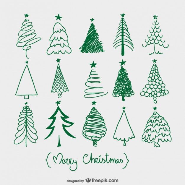 626x626 Arbres De Croquis Doodle Bug Christmas, Xmas - Christmas Tree Sketch