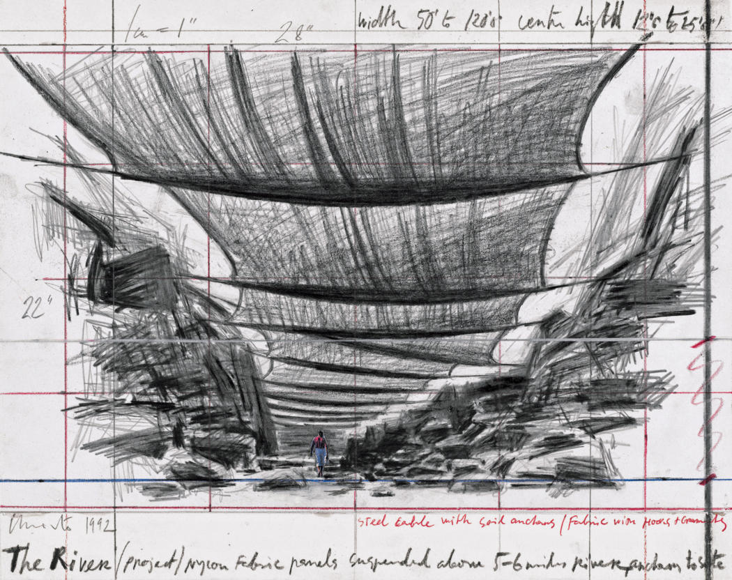 1050x832 Christo Amp Jeanne Claude Gd - Christo Sketches