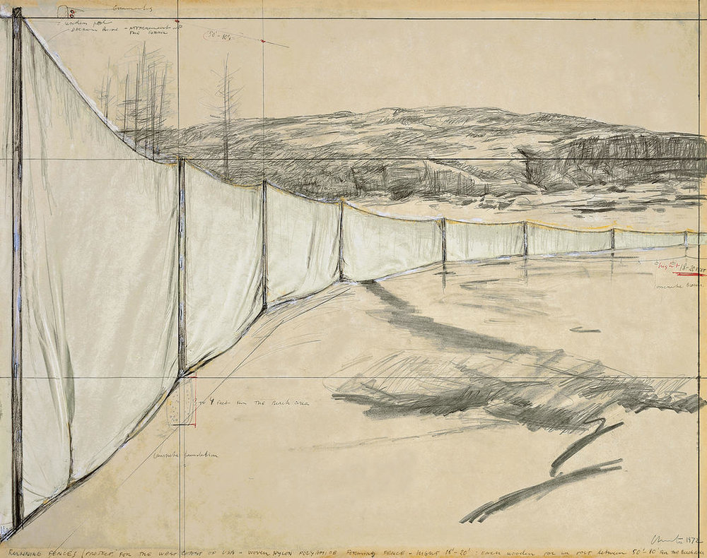 1000x790 Christo And Jeanne Claude - Christo Sketches