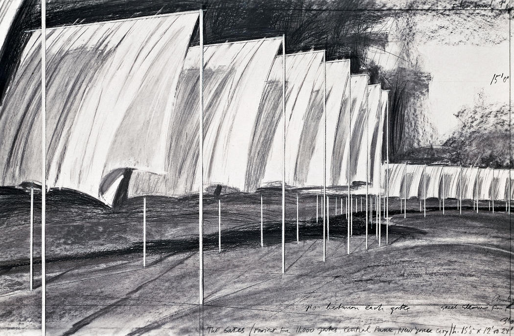 1050x686 Christo And Jeanne Claude Projects The Gates - Christo Sketches