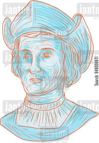 400x573 Christopher Columbus Cartoons - Christopher Columbus Sketch