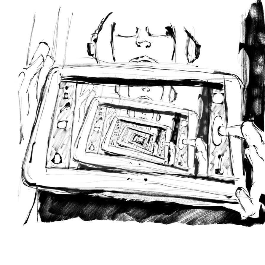 894x894 I, Selfie - Chrome Sketch