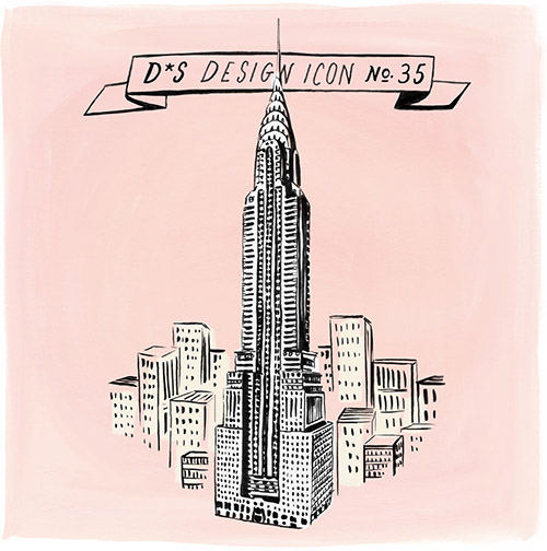500x504 Design Icon Chrysler Building Designsponge - Chrysler Building Sketch