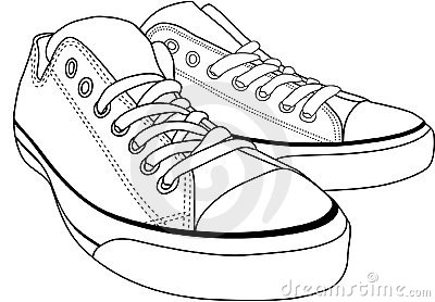 400x278 Collection Of Free Conversed Clipart Sketch. Download On Ubisafe - Chuck Taylor Sketch