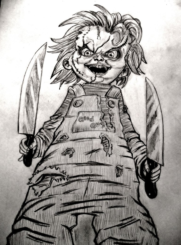 768x1040 Chucky By Houstontxartist - Chucky Doll Sketch