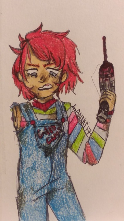 422x750 Chucky Doll Art Tumblr - Chucky Doll Sketch