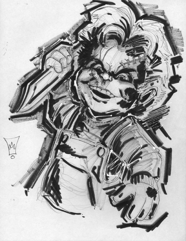 601x780 Chucky Sketch By Anthonymarques - Chucky Sketch