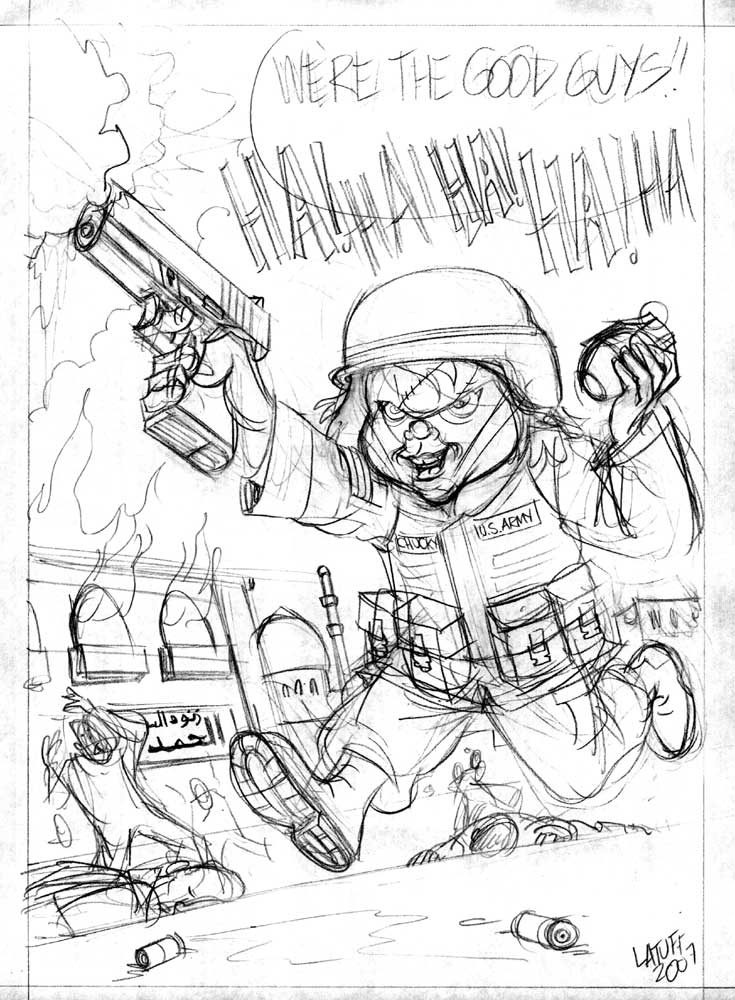 735x1000 Chucky Sketch Aletho News - Chucky Sketch