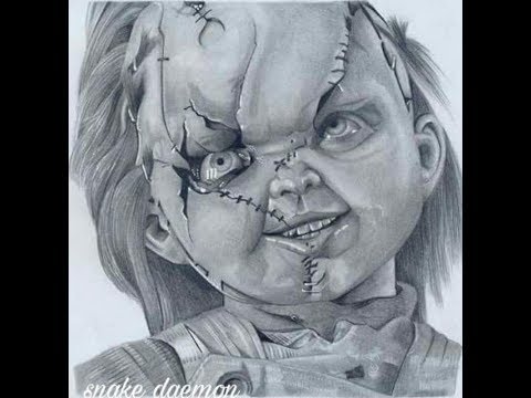 480x360 Drawing Horror - Chucky Sketch