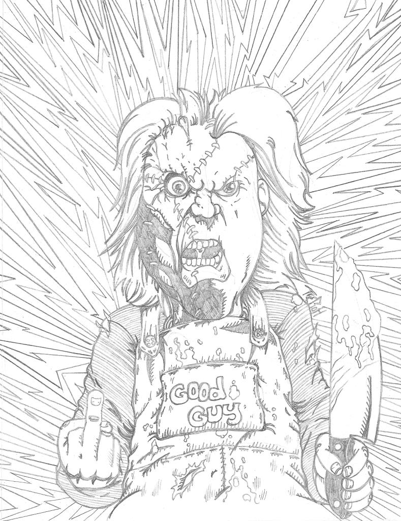 789x1024 Art Of Typh Chucky Sketch - Chucky Sketch