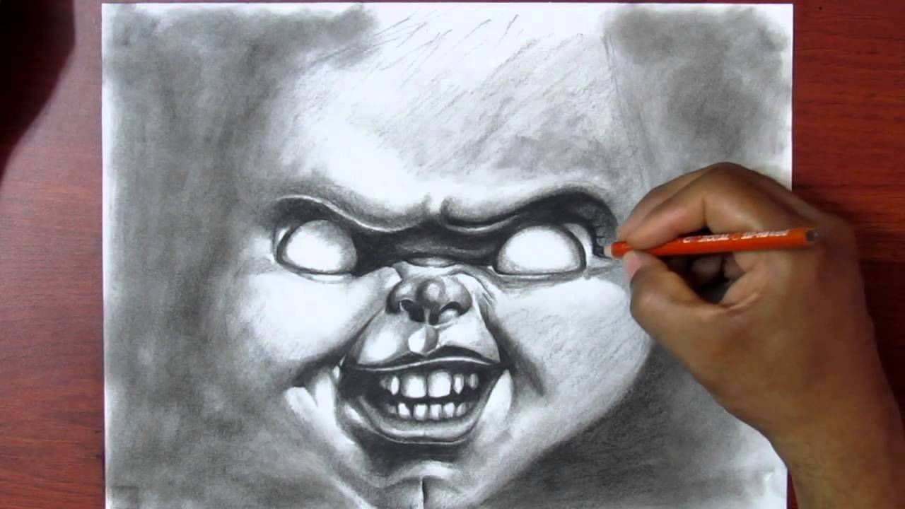 1280x720 Learn To Draw - Chucky Sketch