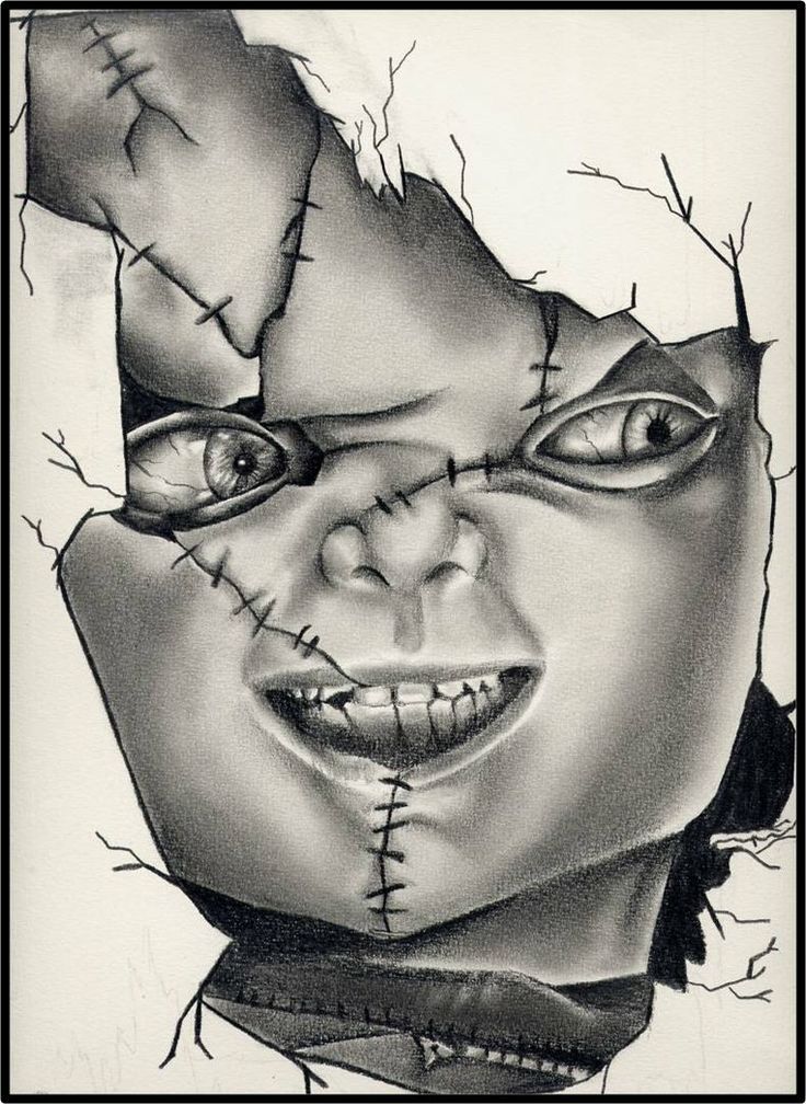 736x1008 Bildergebnis Chucky Drawings In Pencil Art - Chucky Sketch