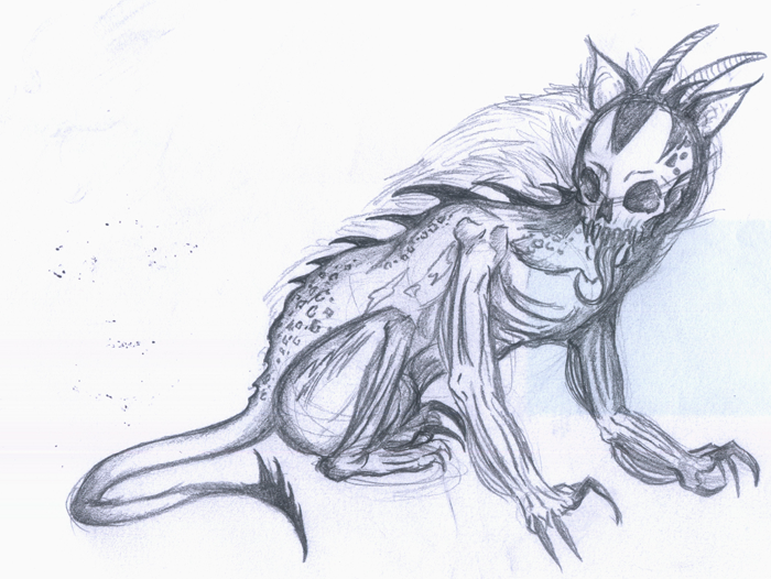 700x526 Chupacabra Sketch By Crystallic Fusion - Chupacabra Sketch