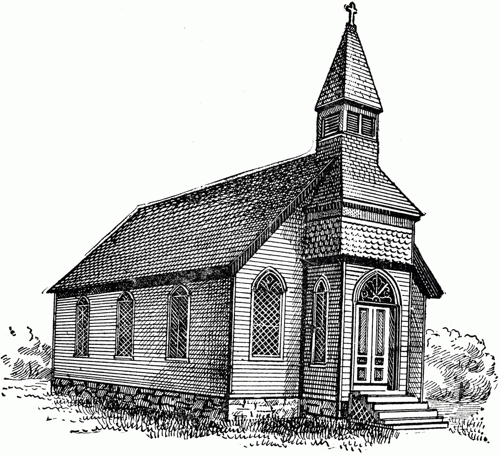 1024x933 Church Clipart Sketch Cute Borders, Vectors, Animated, Black And - Church Building Sketch