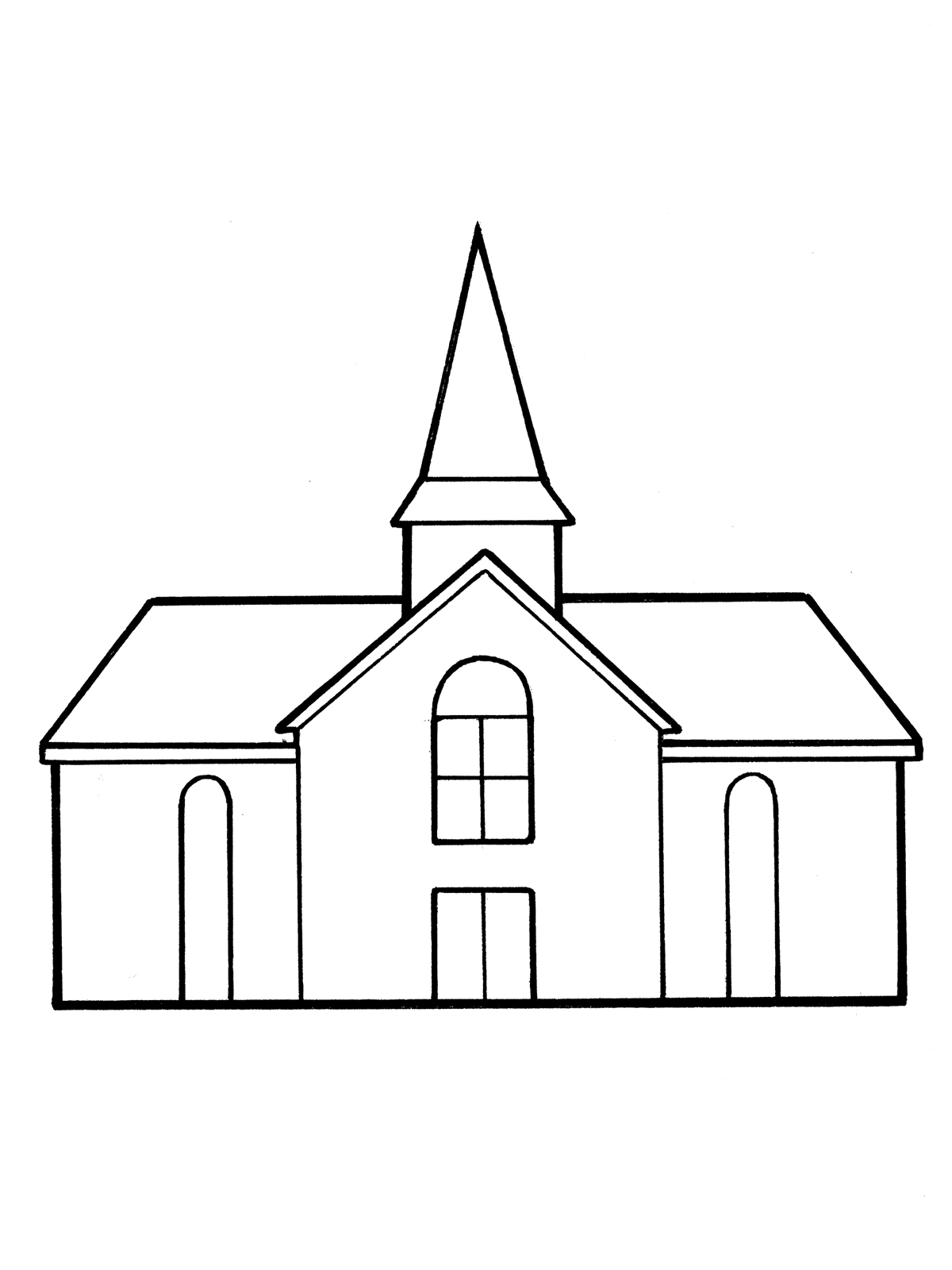 1200x1600 Meetinghouse - Church Building Sketch