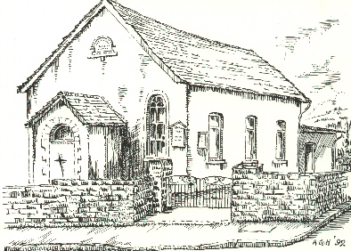 394x282 Methodist Church Sketch - Church Sketch