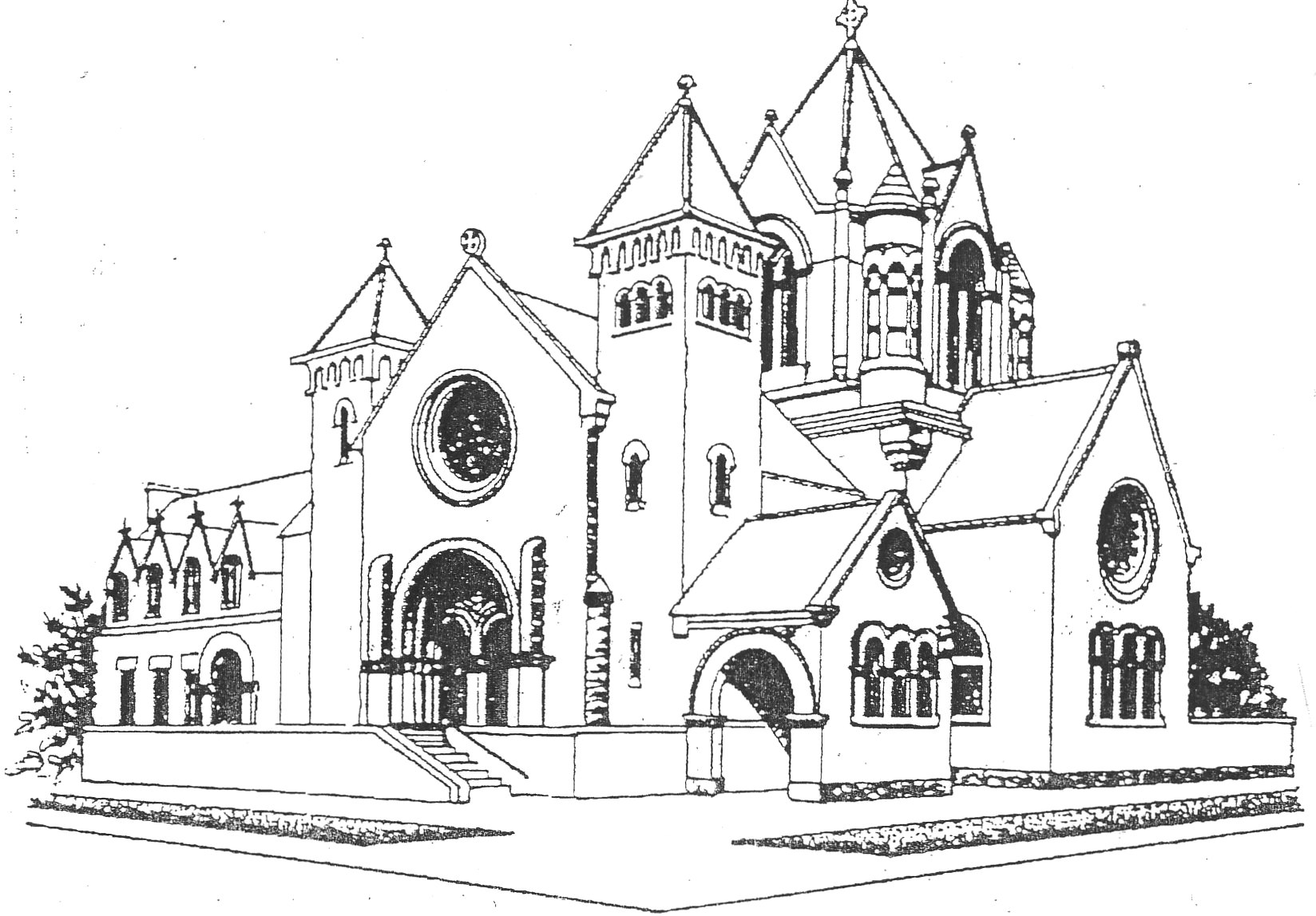Church Sketch Images at PaintingValley.com | Explore collection of