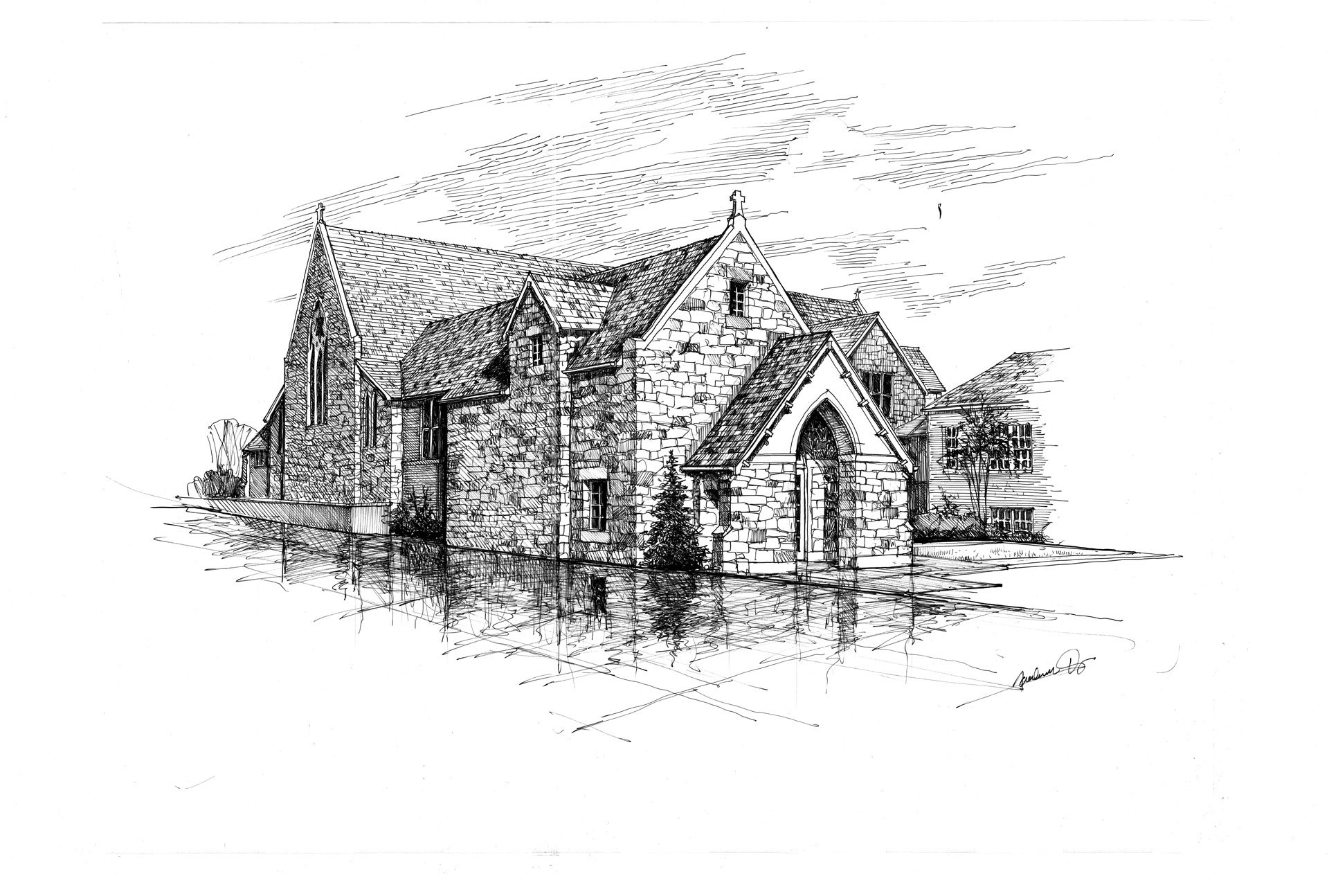 church-sketch-images-at-paintingvalley-explore-collection-of