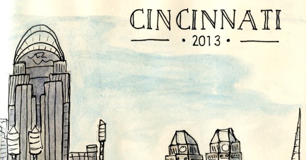 600x315 Nessy Designs Sketchbook - Cincinnati Skyline Sketch
