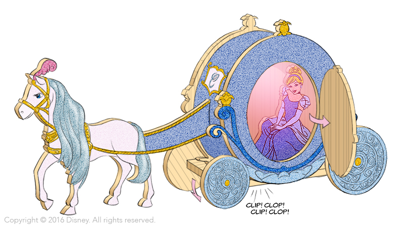 800x450 Disney Wood Kits - Cinderella Carriage Sketch