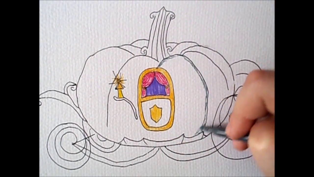 1280x720 Transform The Ordinary - Cinderella Carriage Sketch