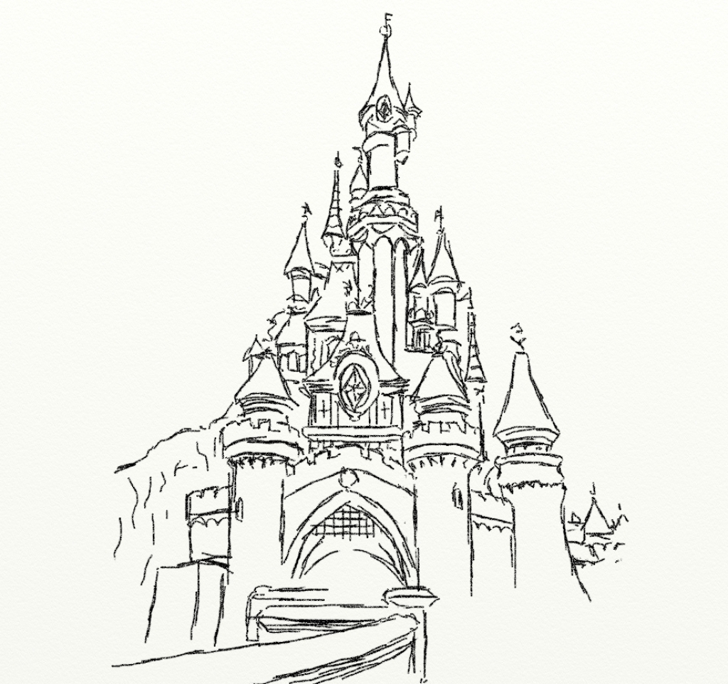1024x962 Best Of Walt Disney World Castle Coloring Pages Gallery - Cinderella Castle Sketch