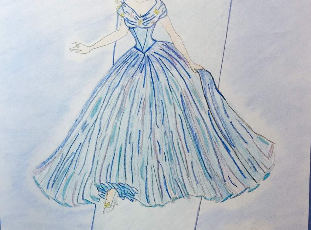 Cinderella Dress Sketch at PaintingValley.com | Explore collection of ...