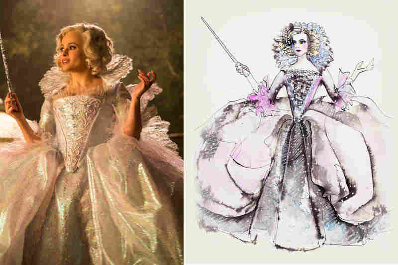 800x533 Oscar Winner Sandy Powell Costumes The Stars Npr - Cinderella Dress Sketch