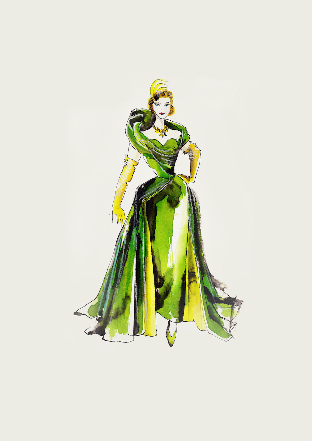 1000x1414 These Sketches Make Us Love The Costumes Of Cinderella Even More - Cinderella Dress Sketch