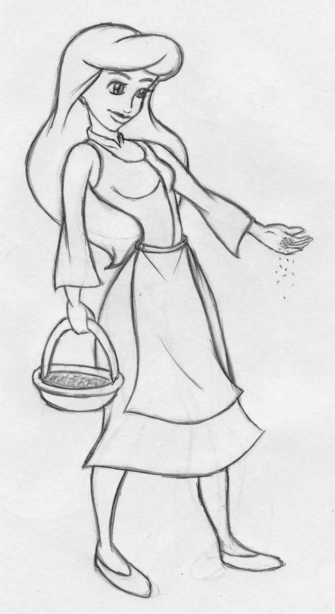 660x1209 Disney - Cinderella Sketch