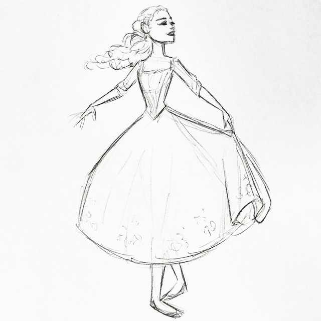 640x640 Dylan Bonner Art A Quick Cinderella Sketch! For More Sketches And - Cinderella Sketch