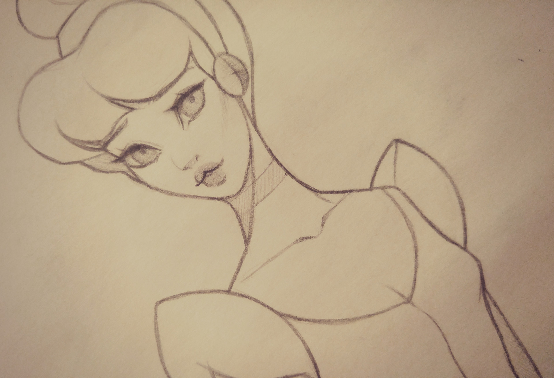 1920x1313 Tricia Loren - Cinderella Sketch