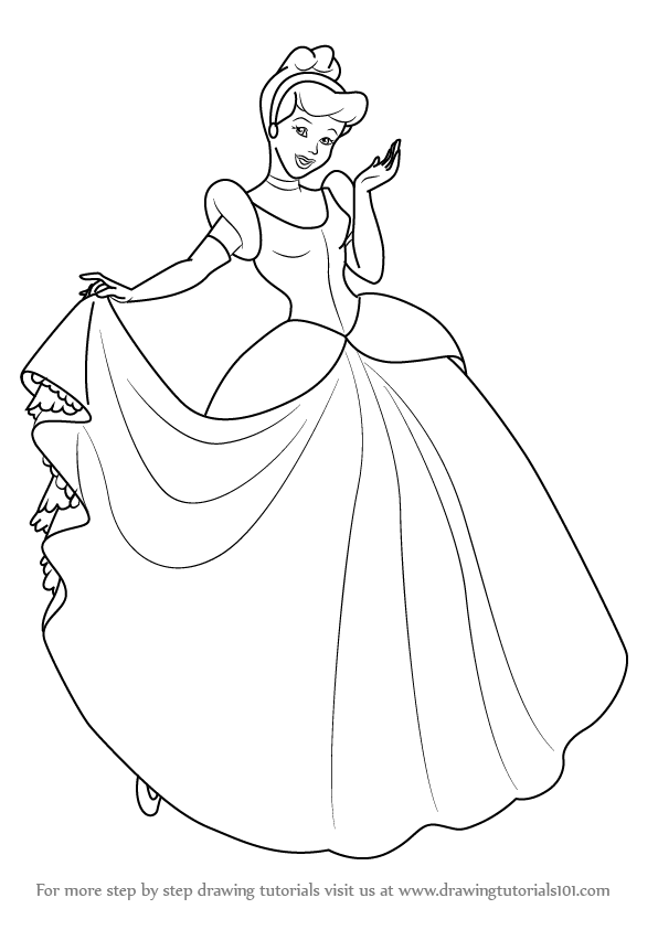 596x843 Cinderella Drawing, Pencil, Sketch, Colorful, Realistic Art Images - Cinderella Sketch