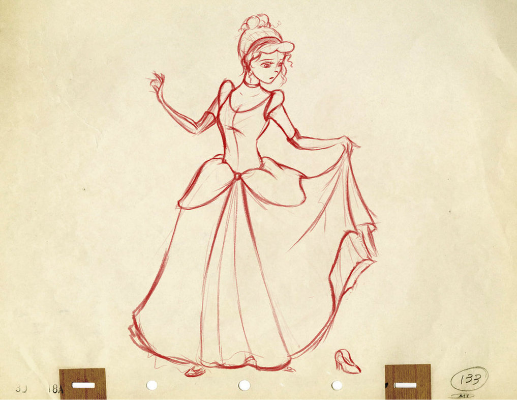 1017x786 Cinderella Sketch By Domiticus - Cinderella Sketch