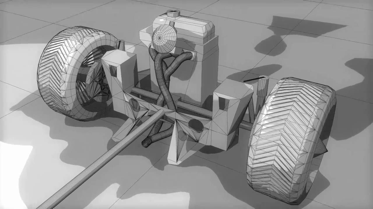 1280x720 Austin Mini With Bodykit Poly (Sketch And Toon) - Cinema 4d Sketch And Toon