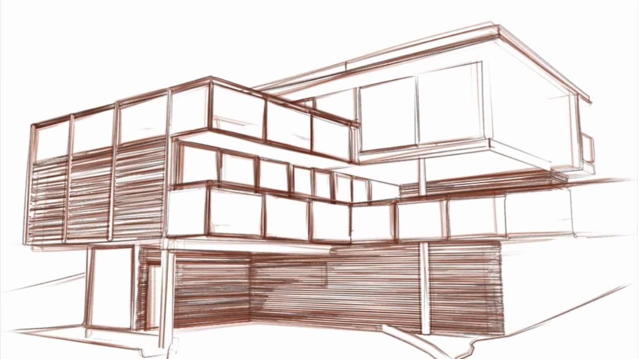 1280x720 Villa Sketch - Cinema Sketch