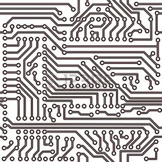 236x236 Pattern Sketch Circuit - Circuit Board Sketch