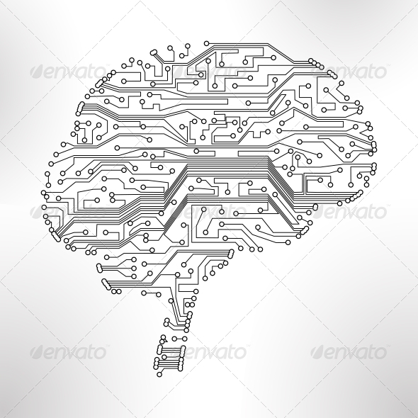 590x590 Circuit Board Vector Background By Nobi Prizue Graphicriver - Circuit Board Sketch