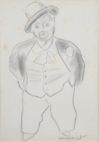 200x286 Circus Dwarf Sketch By Dame Laura Knight On Artnet - Circus Sketch
