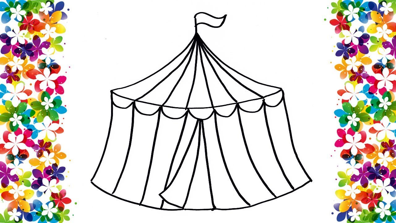 Circus Tent Sketch at PaintingValley.com | Explore collection of Circus