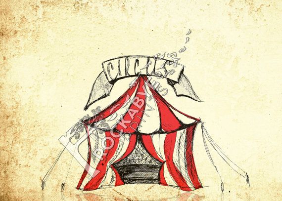 570x407 Circus Tent Drawing - Circus Tent Sketch