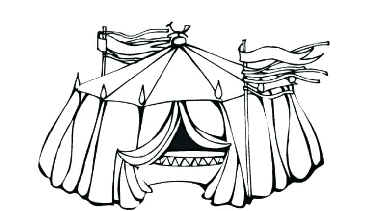 770x430 Carnival Tent Coloring Pages 1996046 - Circus Tent Sketch. 