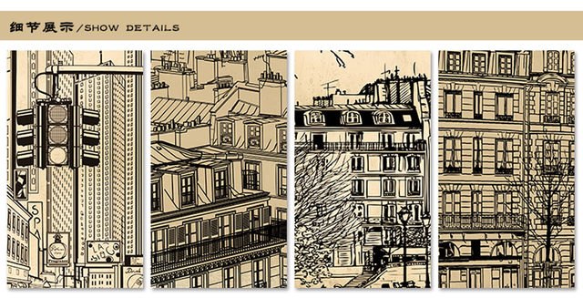 640x327 Online Shop Shinehome European Modern Grey City Building - City Building Sketch