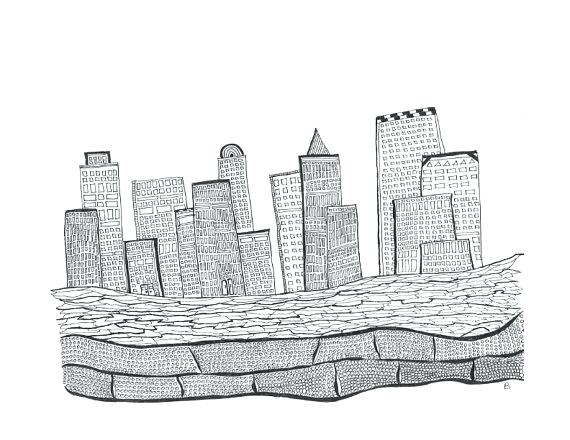 570x440 Coloring Pages For Adults Easy Skyscraper - City Sketch Easy